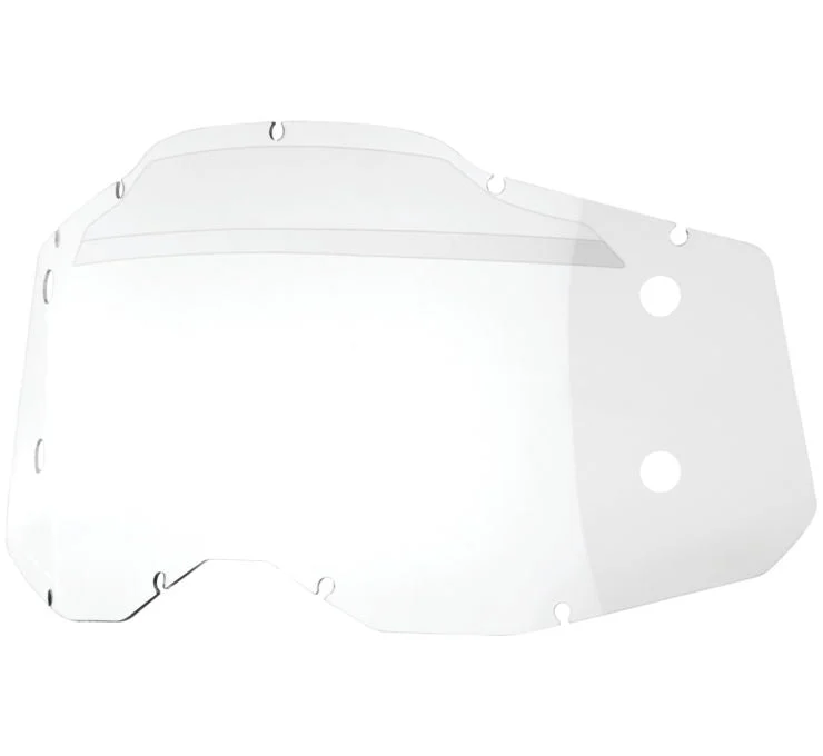 100% Replacement Forecast 2 Lens for Racecraft 2/Accuri 2/Stratus 2 Goggles - Clear