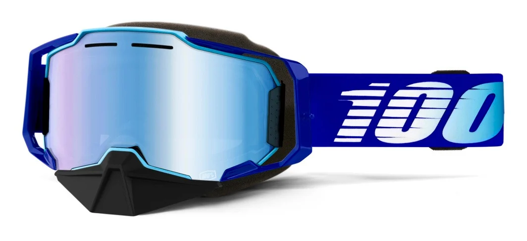 100% Armega Snowmobile Goggles - Mirrored Lens