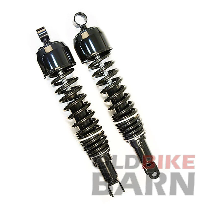 14 3/8" (365mm) Eye to Clevis 82 SC650SC / 79-82 CB750 / 81-82 CB900F / 83 CB1100F Shock Absorber Set - Black