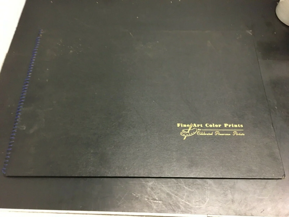 1945 Fine Art Color Prints Book Celebrated American Artists