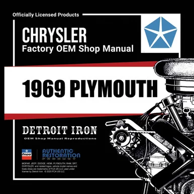 1969 Plymouth Shop Manual, Sales Data & Parts Book Kit