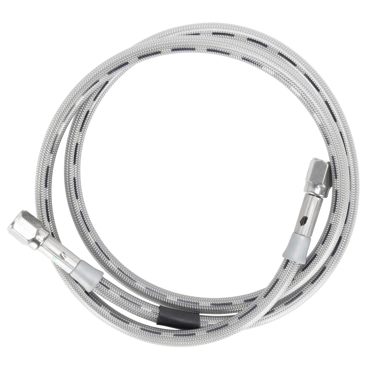30354TC-CL - Universal Braided Stainless Brake Line - 54" - Clear Coated