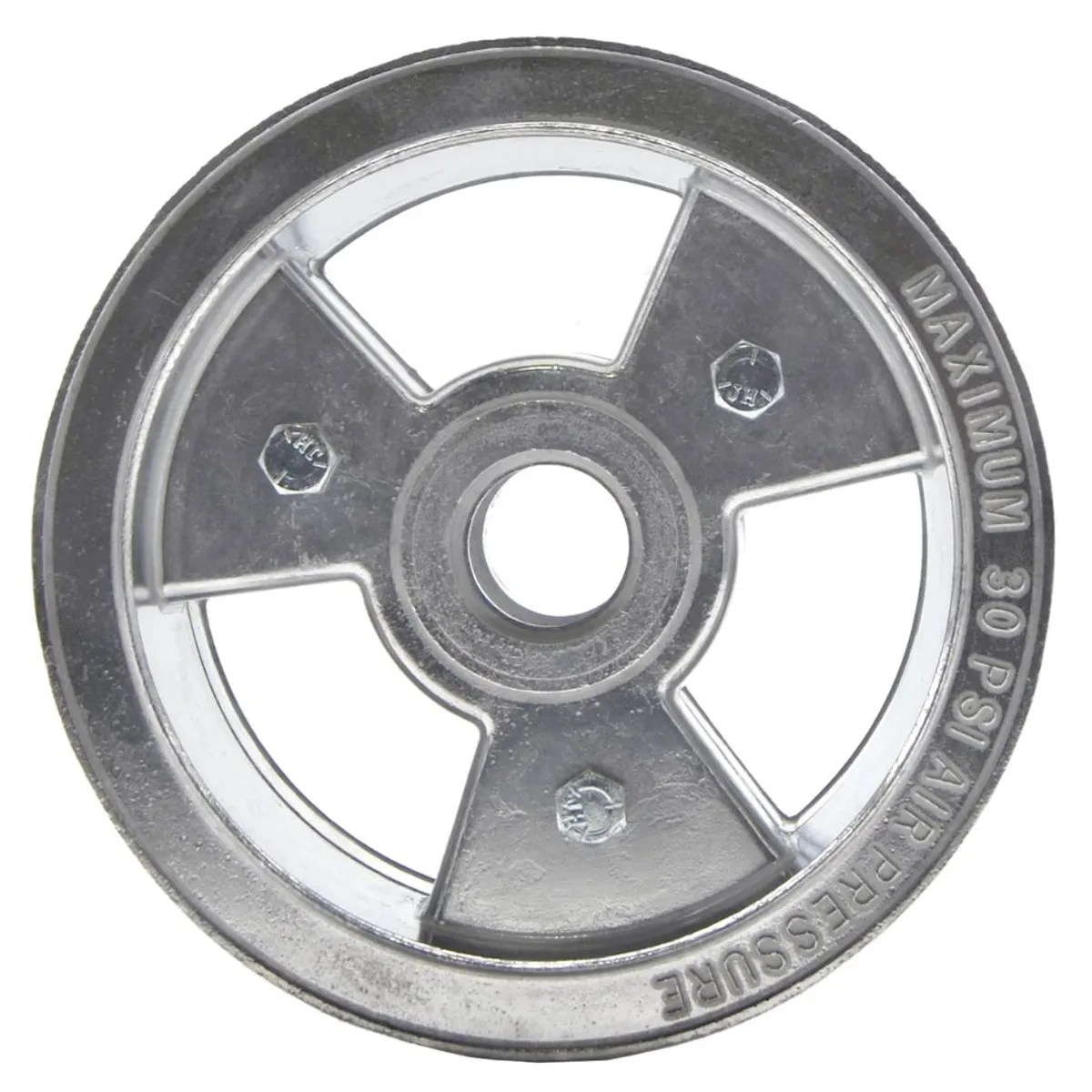 6" Tri-Star Floater Wheel, 4" Wide (Aluminum)