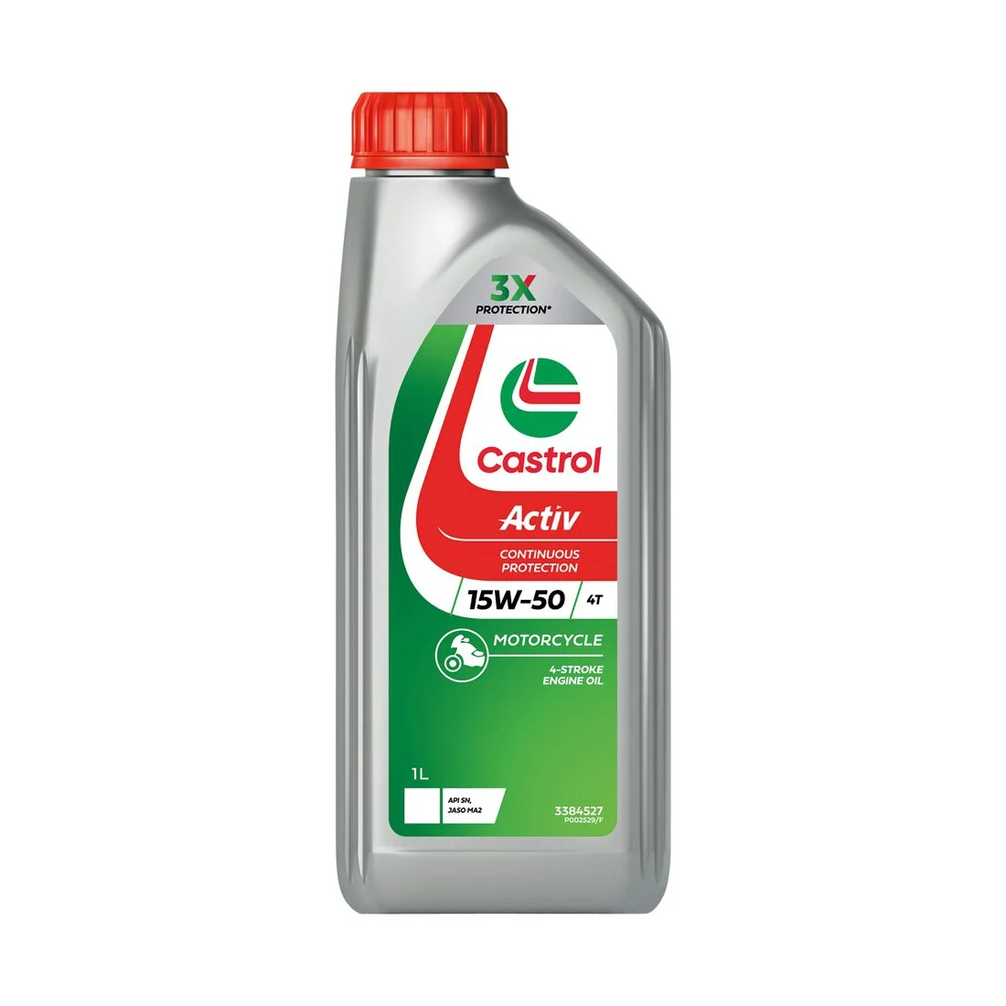 Castrol ACTIV 4T Motorcycle Oil 15W-50 1 Litre | Supercheap Auto