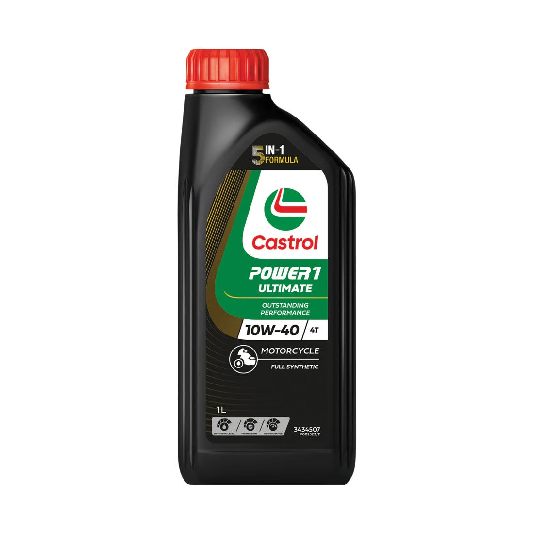 Castrol POWER 1 ULTIMATE 4T Motorcycle Oil 10W-40 1 Litre | Supercheap Auto