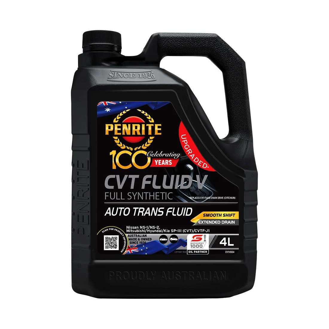 Penrite CVT Fluid - V Full Synthetic, 4 Litre | Supercheap Auto