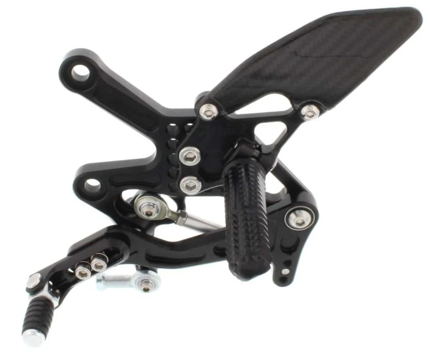 Attack Performance Adjustable Rearsets for 2016-2017 Kawasaki ZX10R | Black
