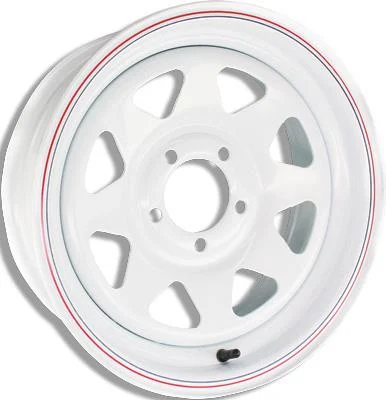 Awc 2056012-W 8 Spoke Steel Trailer Wheel - 15x6 - 5/4.5