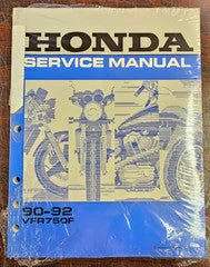 Brand New 1990-1992 Honda VFR750F Service & Repair Manual OEM P/N 61MT402