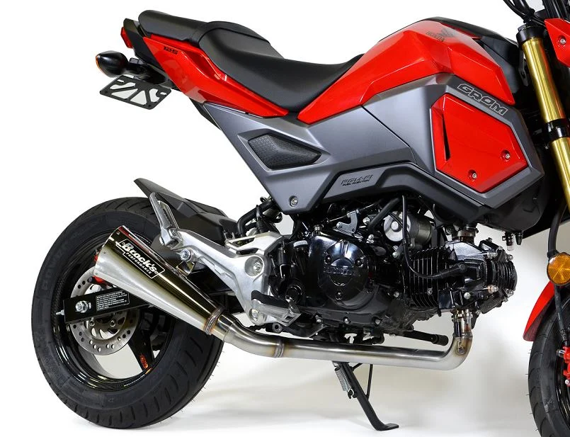 Brocks Performance 12" Alien Head 2 Ultra-Light SS Full Exhaust System '16-'20 Honda GROM MSX125