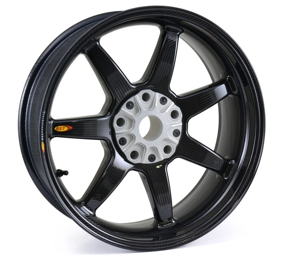 BST 6.0" x 17" Carbon Fiber Rear Wheel for BMW R nine T, K1200S/R, K1300S/R, R1200S/R 2009, HP2 Sport, HP2 MegaMoto