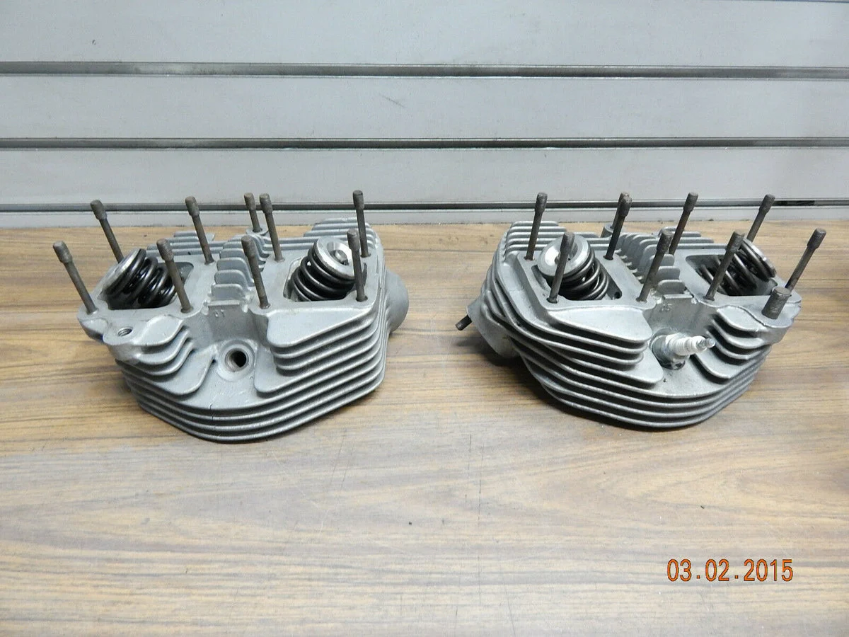 Cylinder Heads Harley Shovelhead Rebult valves springs FLH FX Low rider supe 74"