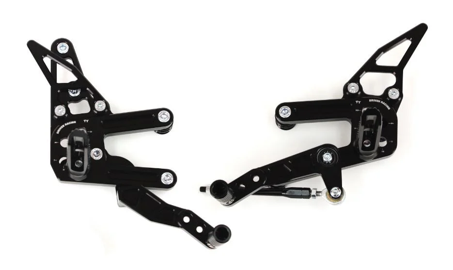 Driven Racing TT Adjustable Rearsets 2015-2016 Yamaha R3