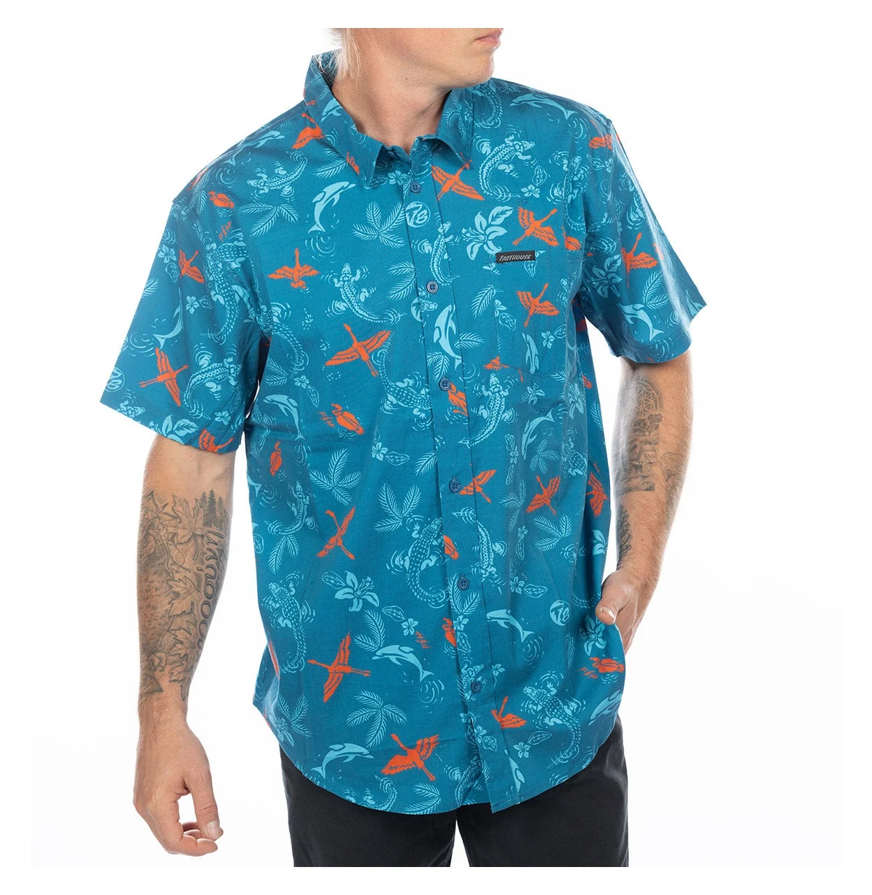 Fasthouse TB Island Hopping Hawaiian Shirt