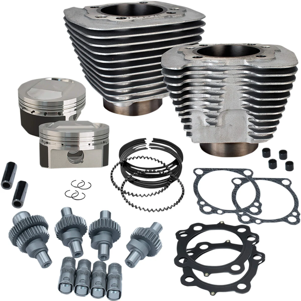 Hooligan Kit - 1200cc to 1250cc for 2000 - 2021 Harley-Davidson Sportster Models - Silver