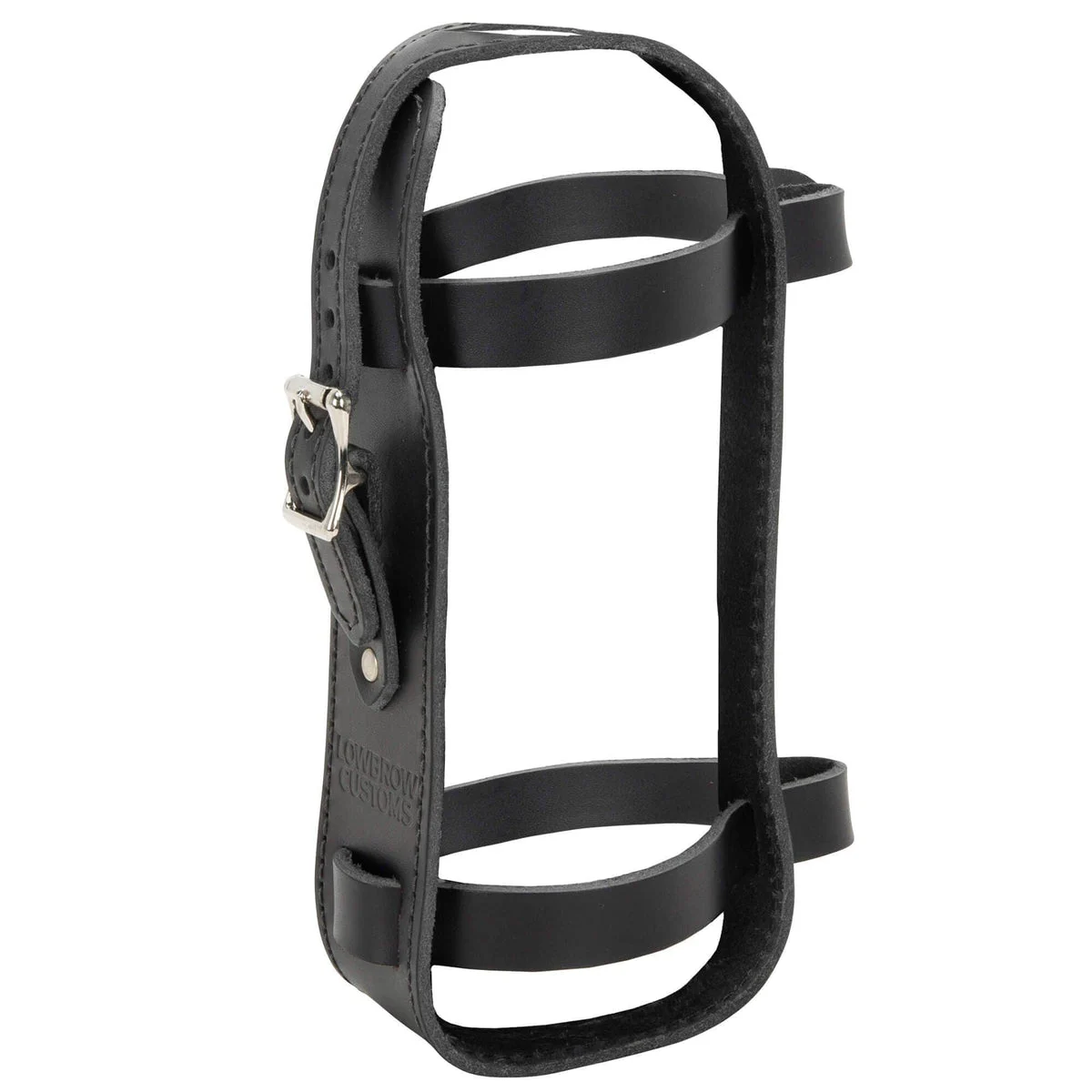 Leather Fuel Reserve Bottle Carrier - Black