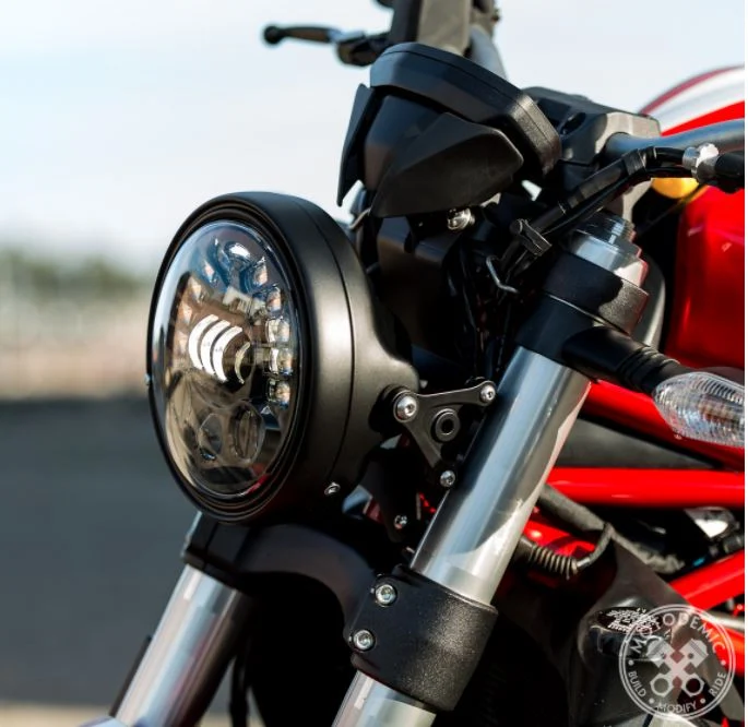 MOTODEMIC Headlight Conversion Kit 15-17 Ducati Monster 821, 14-16 Monster 1200/S, 16-17 1200R