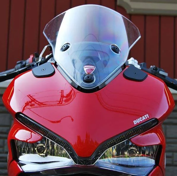 New Rage Cycles Mirror Block Off Plates 2017-2018 Ducati SuperSport 939