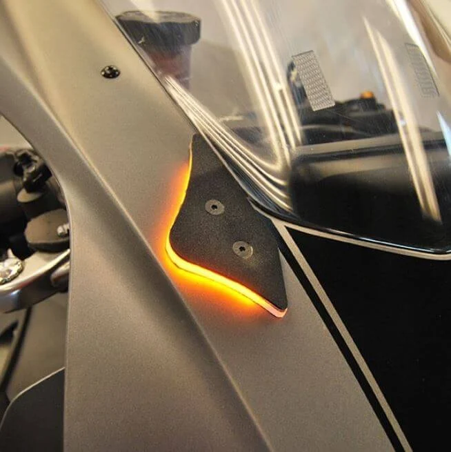 New Rage Cycles Mirror Block Off Turn Signals '15-'19 Yamaha R1/R1M/R1S