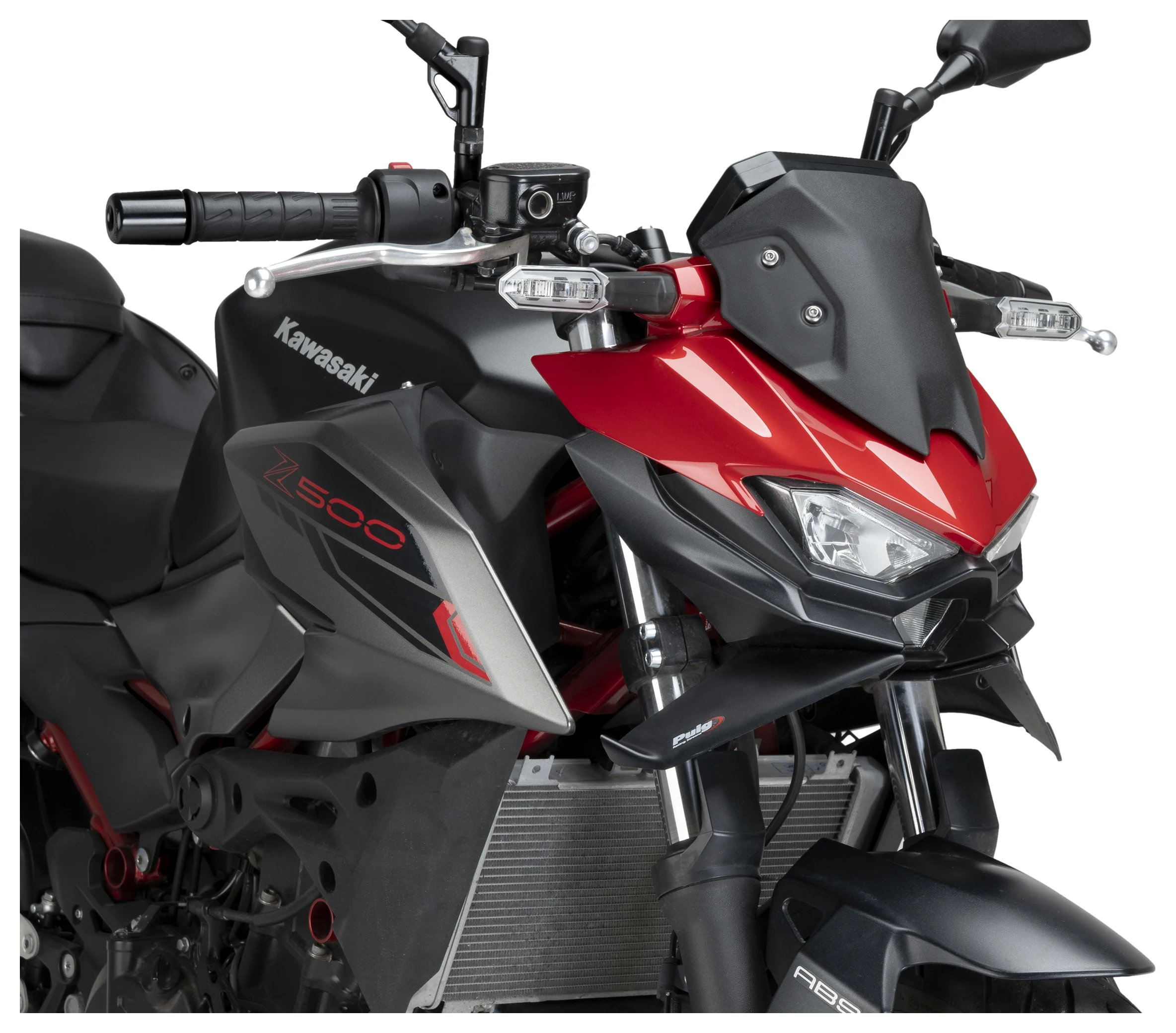 Puig Naked Frontal Downforce Spoilers Kawasaki Z500 / SE 2024-2026
