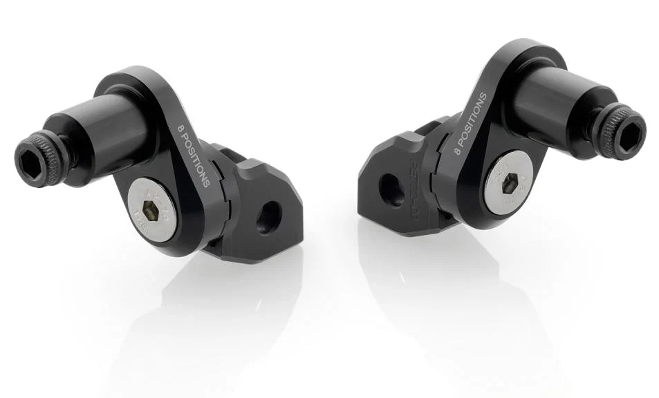 Rizoma Eccentric Rider Peg Adapters 2016-2017 Triumph Thruxton 1200/R