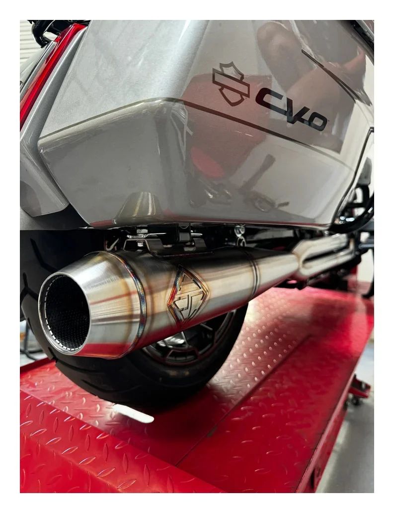 SP Concepts Full Length Turnpike 2-Into-1 Exhaust For Harley Touring 2017-2026