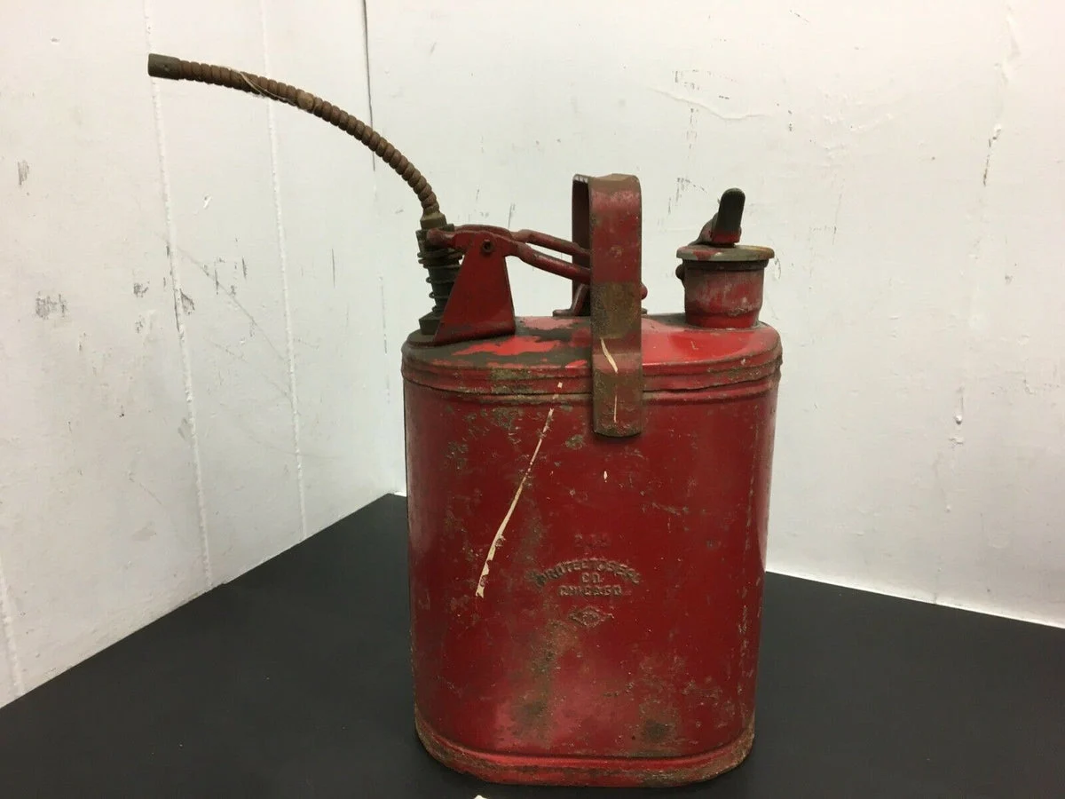 Vintage Protectoseal CO. Chicago Safety Can No. 245 One Gallon Oil Can
